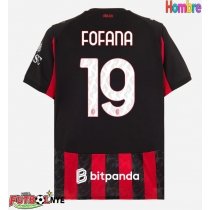 Camiseta AC Milan Youssouf Fofana #19 Primera Equipación 2025-26 manga corta